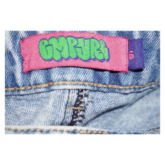 Empyre Acid Wash Distressed Jeans Size 5 Y2K Grunge Skater Baggy Denim - Picture 10 of 10